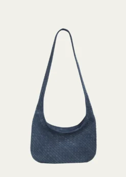 Bottega VenetaIntrecciato Suede Hobo Bag