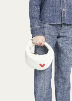 Bottega VenetaJodie Mini Heart Intrecciato Top-Handle Bag
