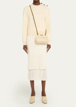 Bottega VenetaKnot Chain Rattan Crossbody Bag