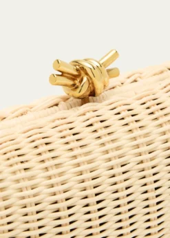 Bottega VenetaKnot Chain Rattan Crossbody Bag