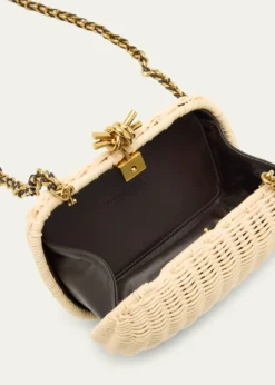 Bottega VenetaKnot Chain Rattan Crossbody Bag