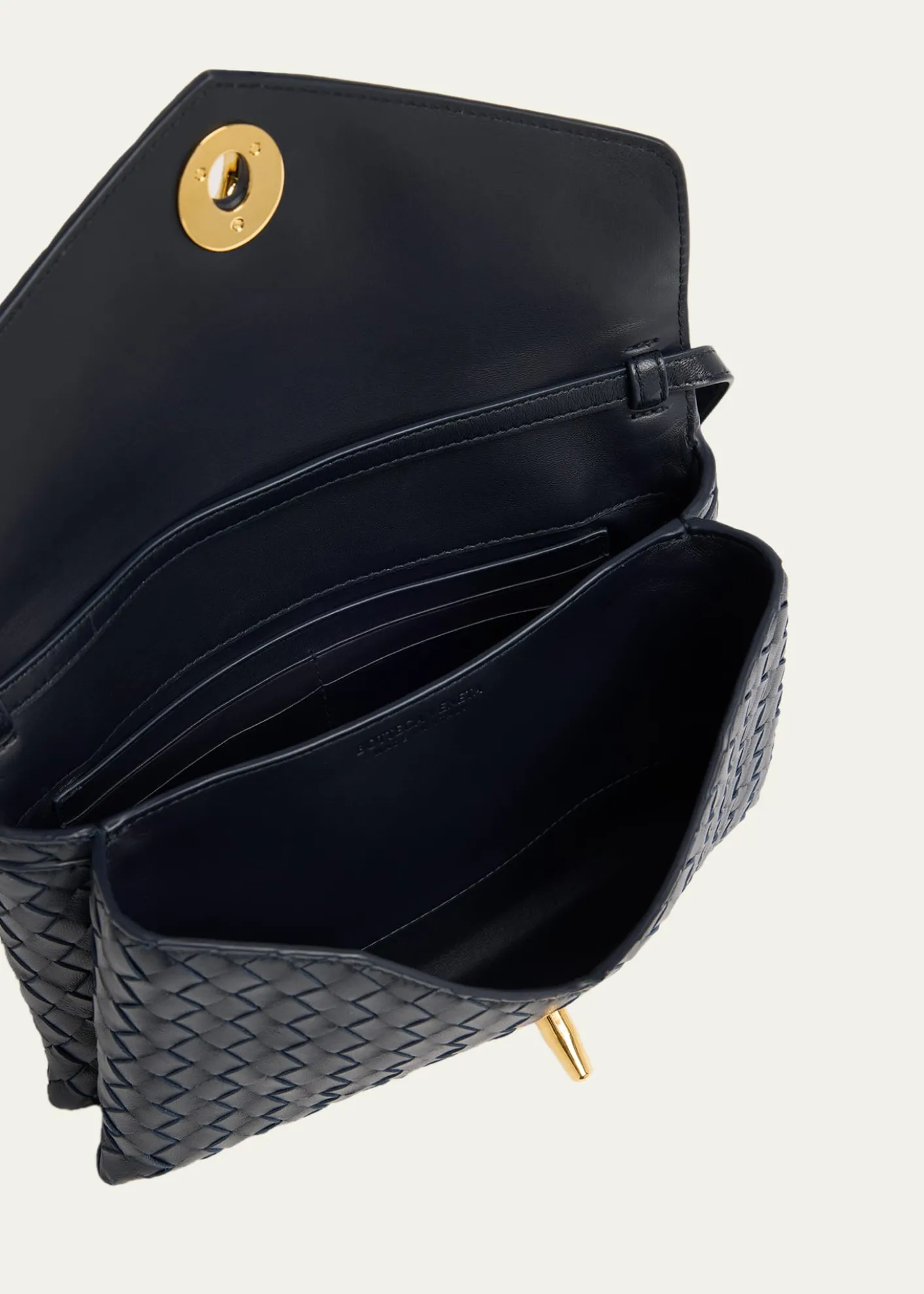 Bottega VenetaKnot Lock Leather Top-Handle Bag
