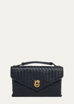 Bottega VenetaKnot Lock Leather Top-Handle Bag