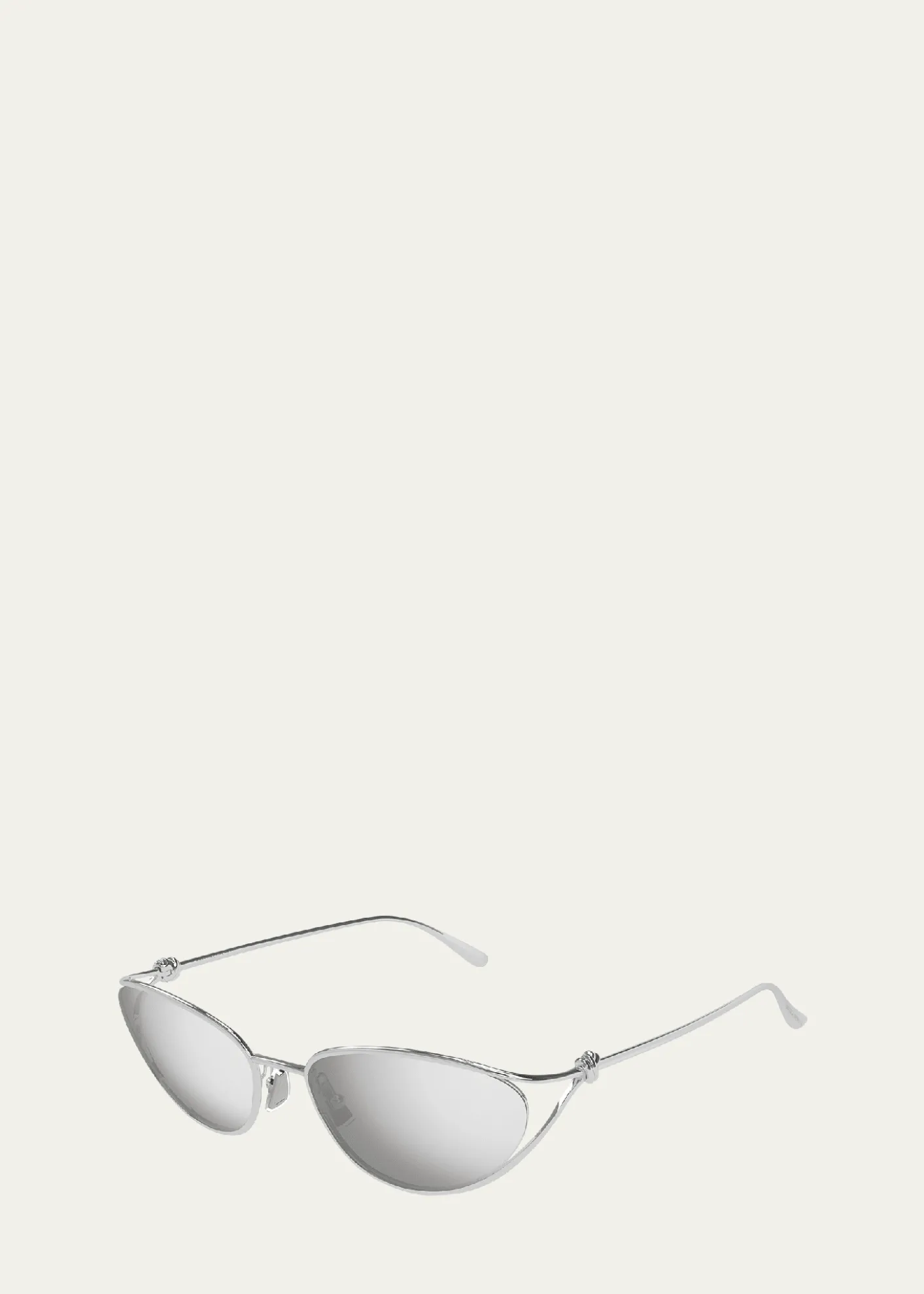 Bottega VenetaKnot Metal Cat-Eye Sunglasses