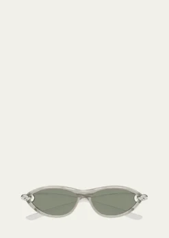 Bottega VenetaKnot 56mm Acetate & Metal Cat-Eye Sunglasses