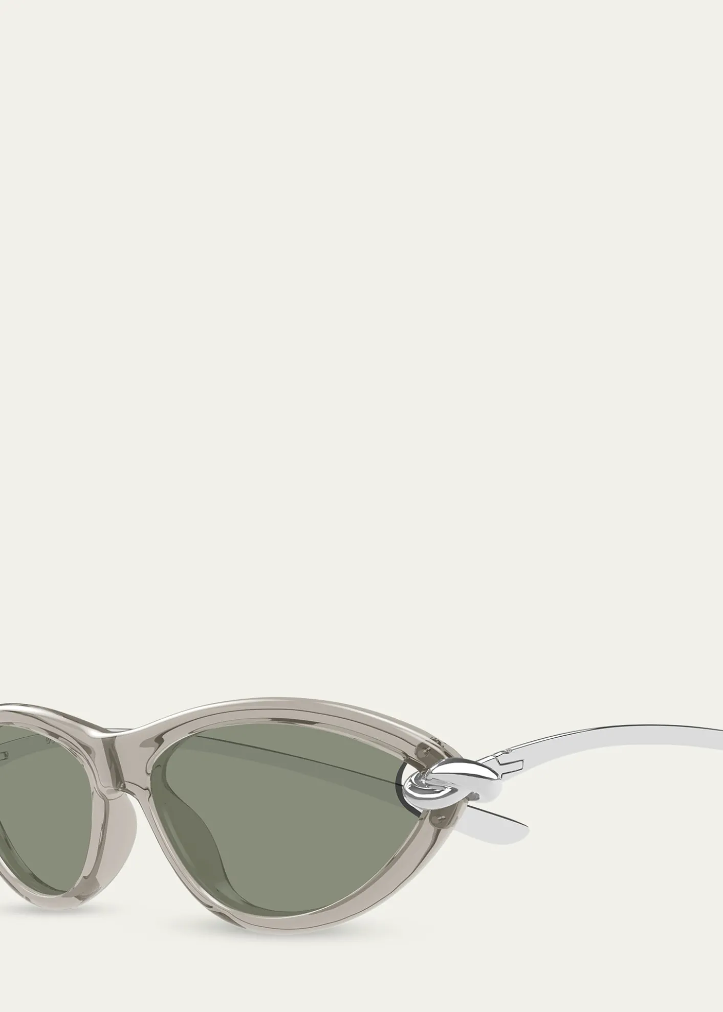 Bottega VenetaKnot 56mm Acetate & Metal Cat-Eye Sunglasses