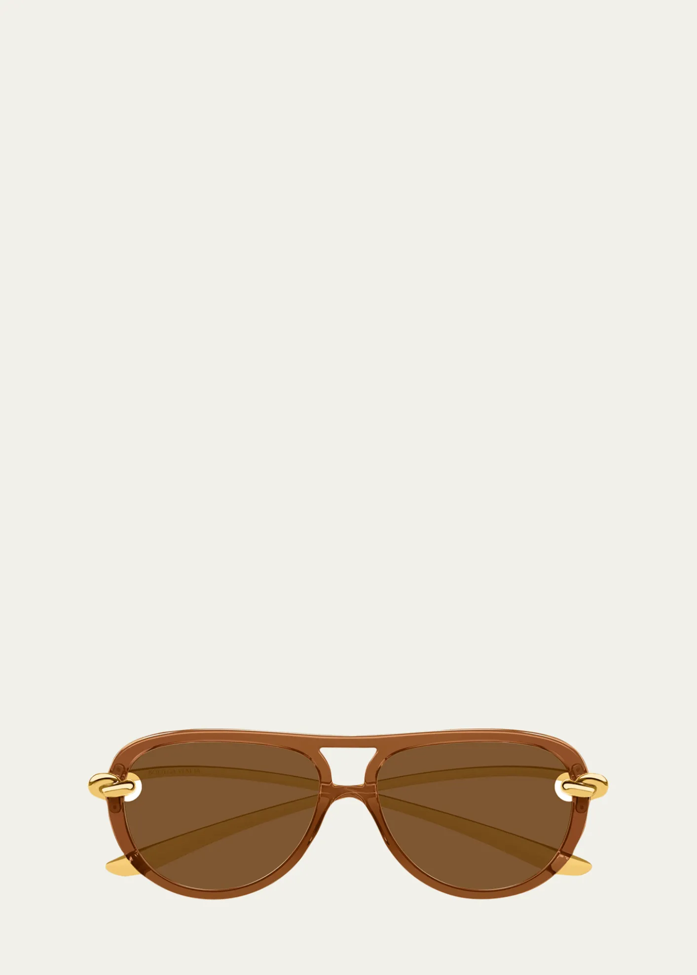 Bottega VenetaKnot 58mm Aviator Sunglasses