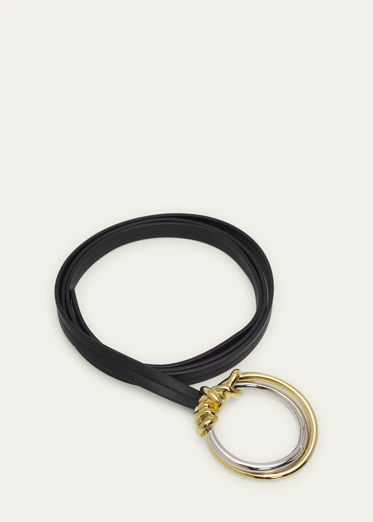 Bottega VenetaKnot Ring Leather Belt