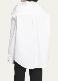 Bottega VenetaKnotted Compact Cotton Canvas Button Down Shirt