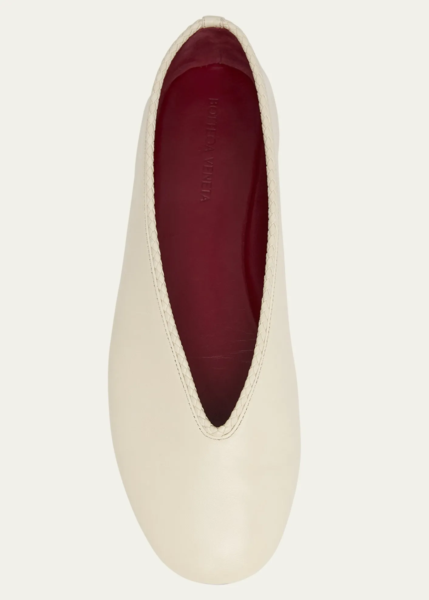 Bottega VenetaLagoon Nappa Leather Ballerina Flats