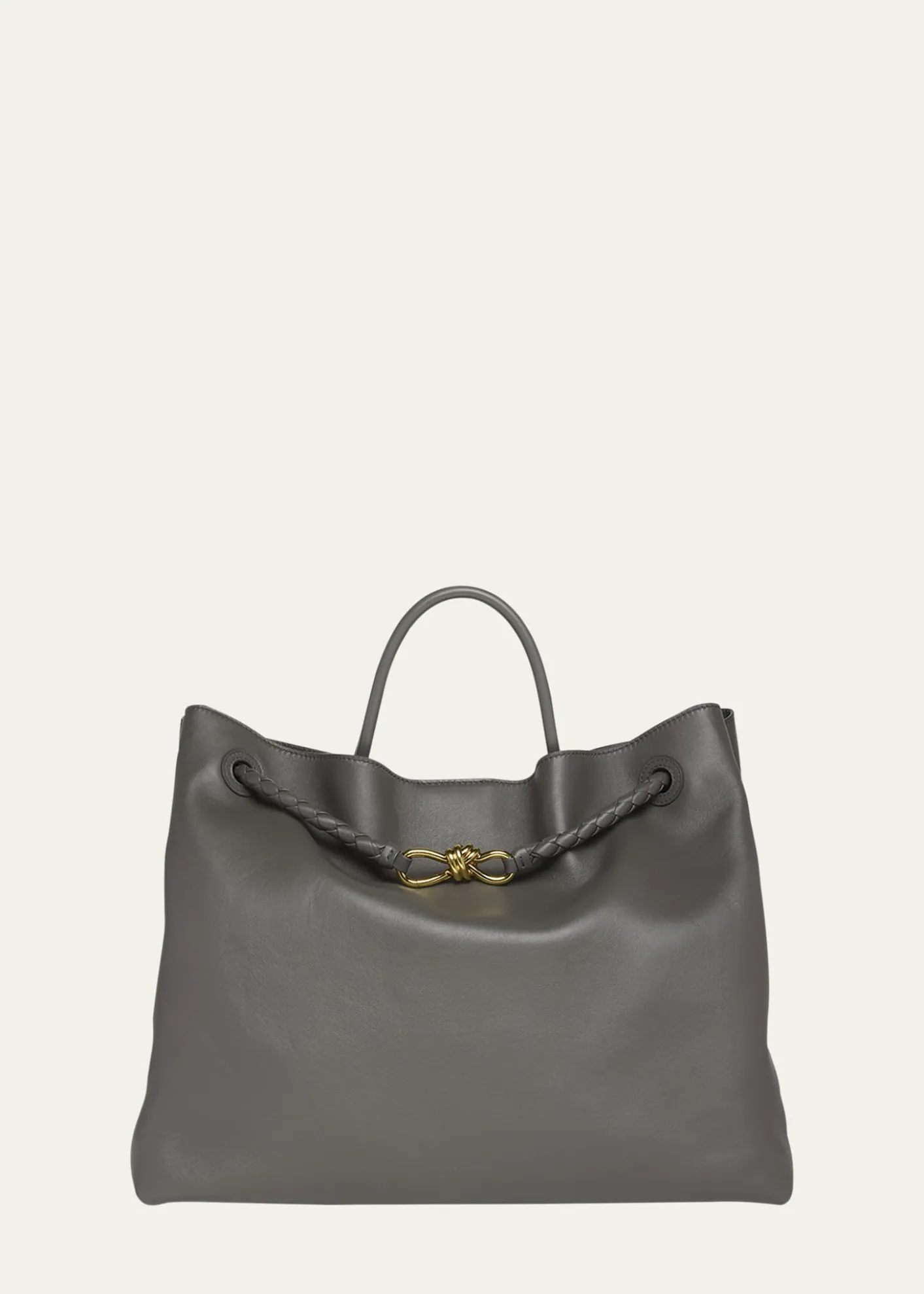 Bottega VenetaLarge Andiamo Leather Top-Handle Bag