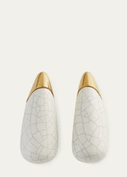 Bottega VenetaLarge Fin Ceramic Earrings