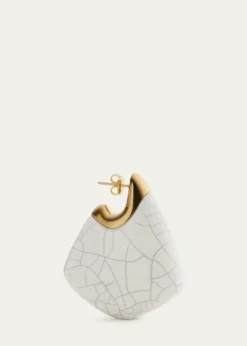 Bottega VenetaLarge Fin Ceramic Earrings