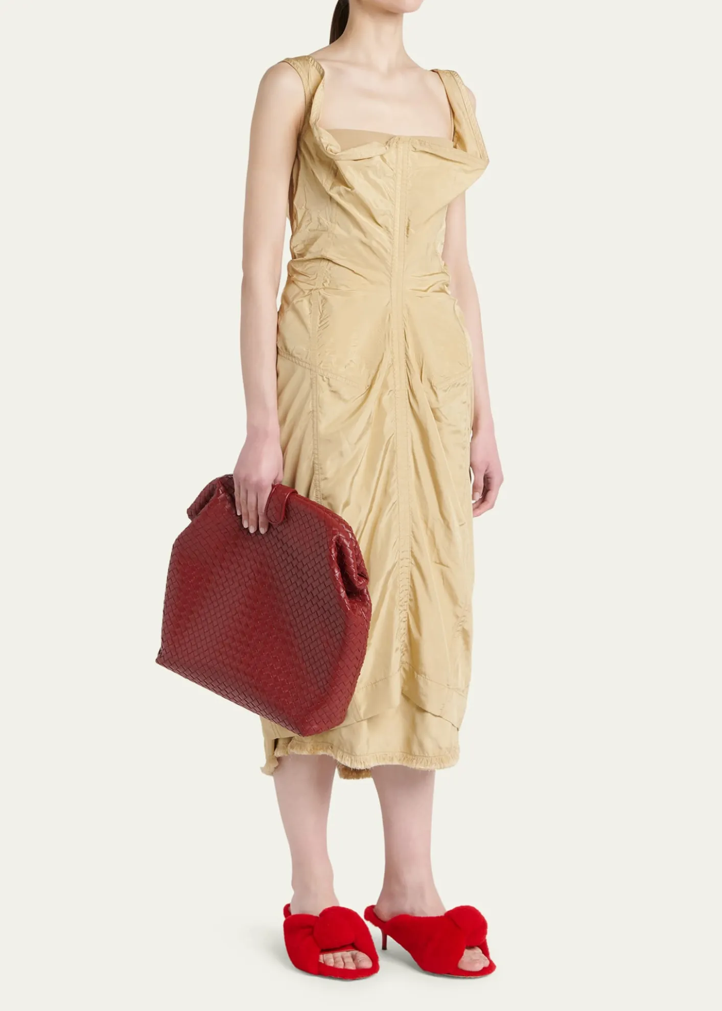 Bottega VenetaLauren 1980 Leather Clutch Pouch Bag
