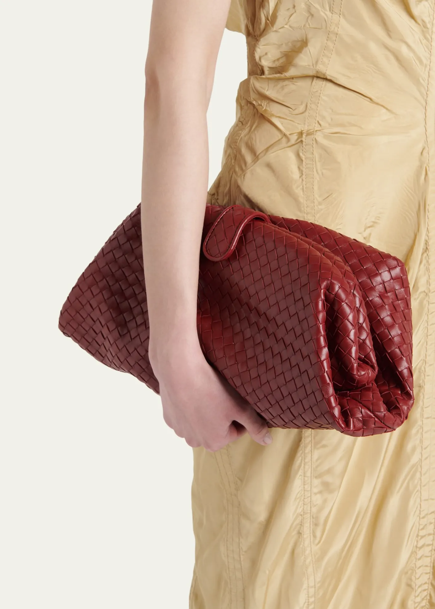 Bottega VenetaLauren 1980 Leather Clutch Pouch Bag