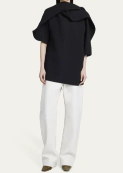Bottega VenetaLight Double Wool Crepe Top