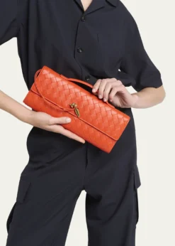 Bottega VenetaLong Andiamo Clutch Bag with Handle