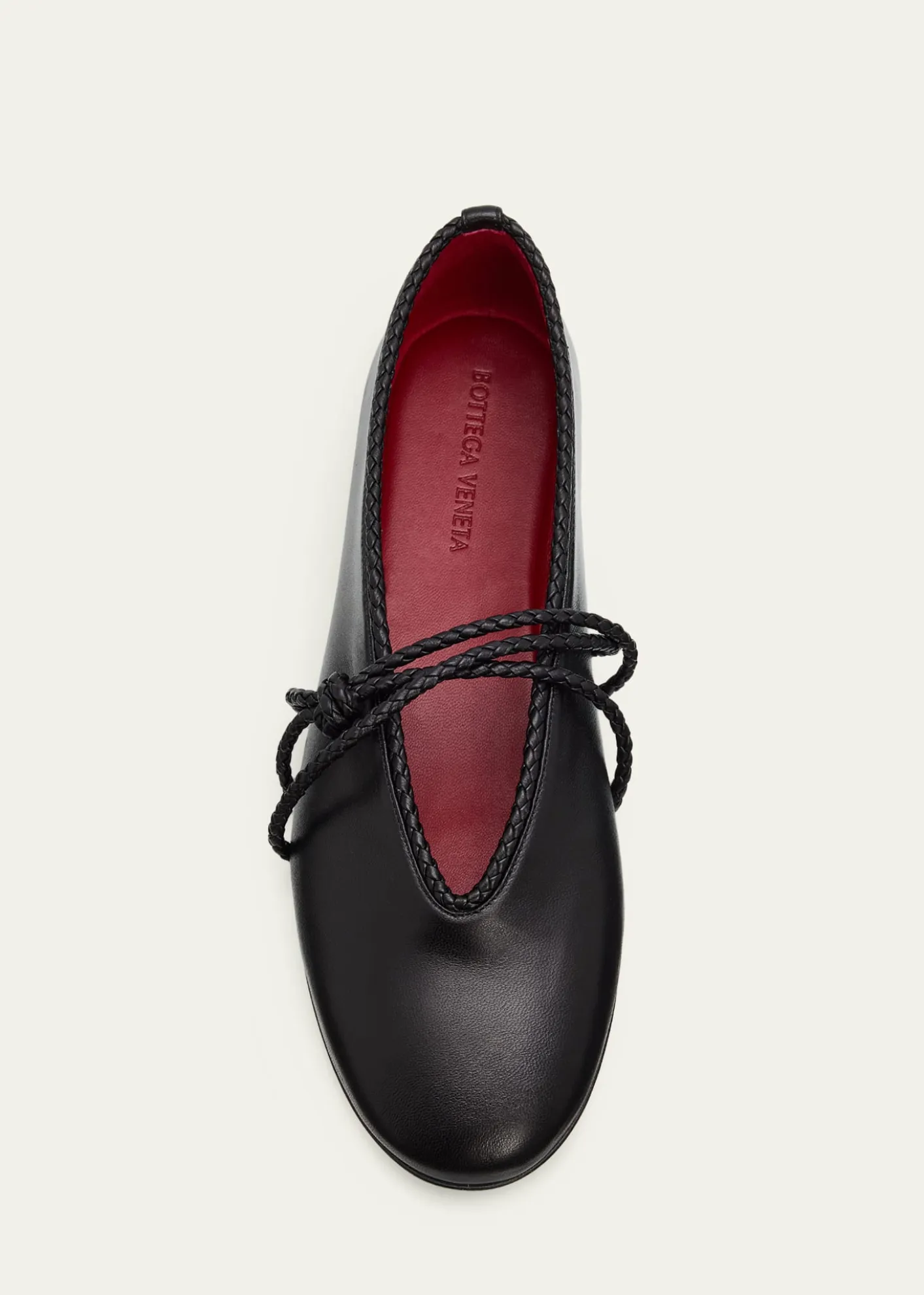 Bottega VenetaLucia Lagoon Nappa Leather Ballerina Flats