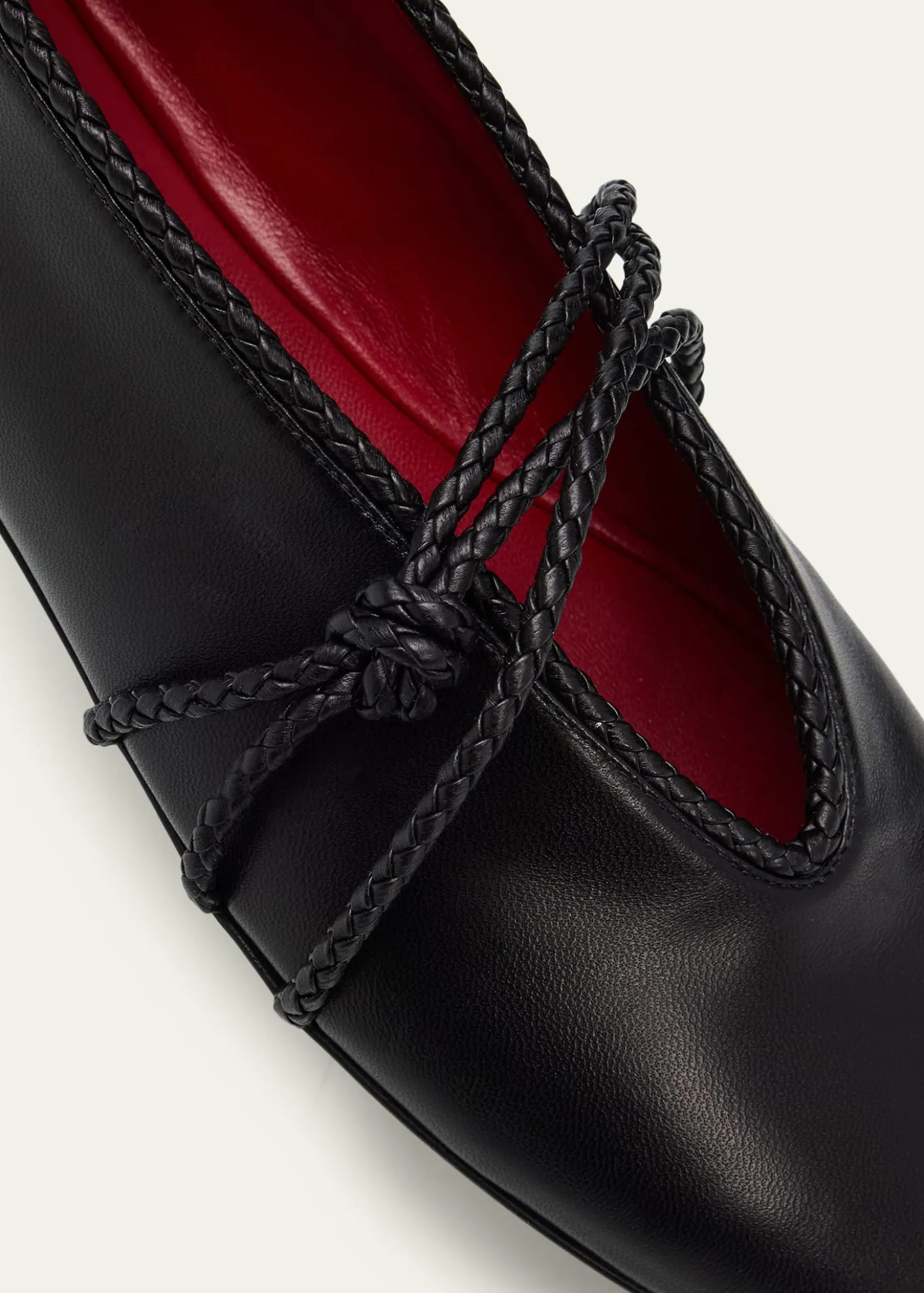 Bottega VenetaLucia Lagoon Nappa Leather Ballerina Flats