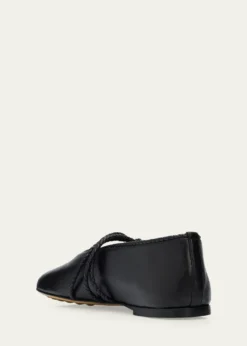 Bottega VenetaLucia Lagoon Nappa Leather Ballerina Flats