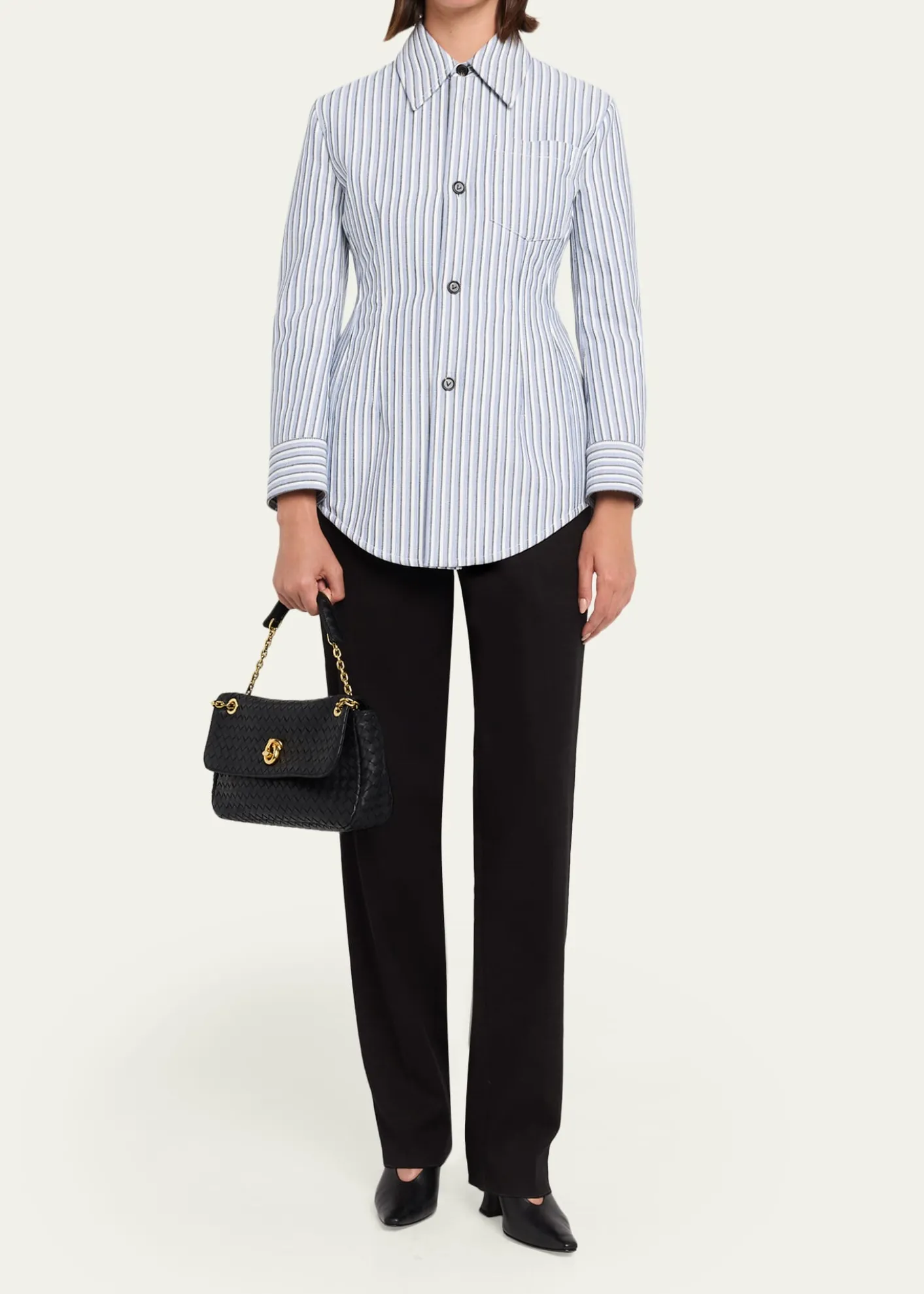 Bottega VenetaMadison Intrecciato Leather Shoulder Bag