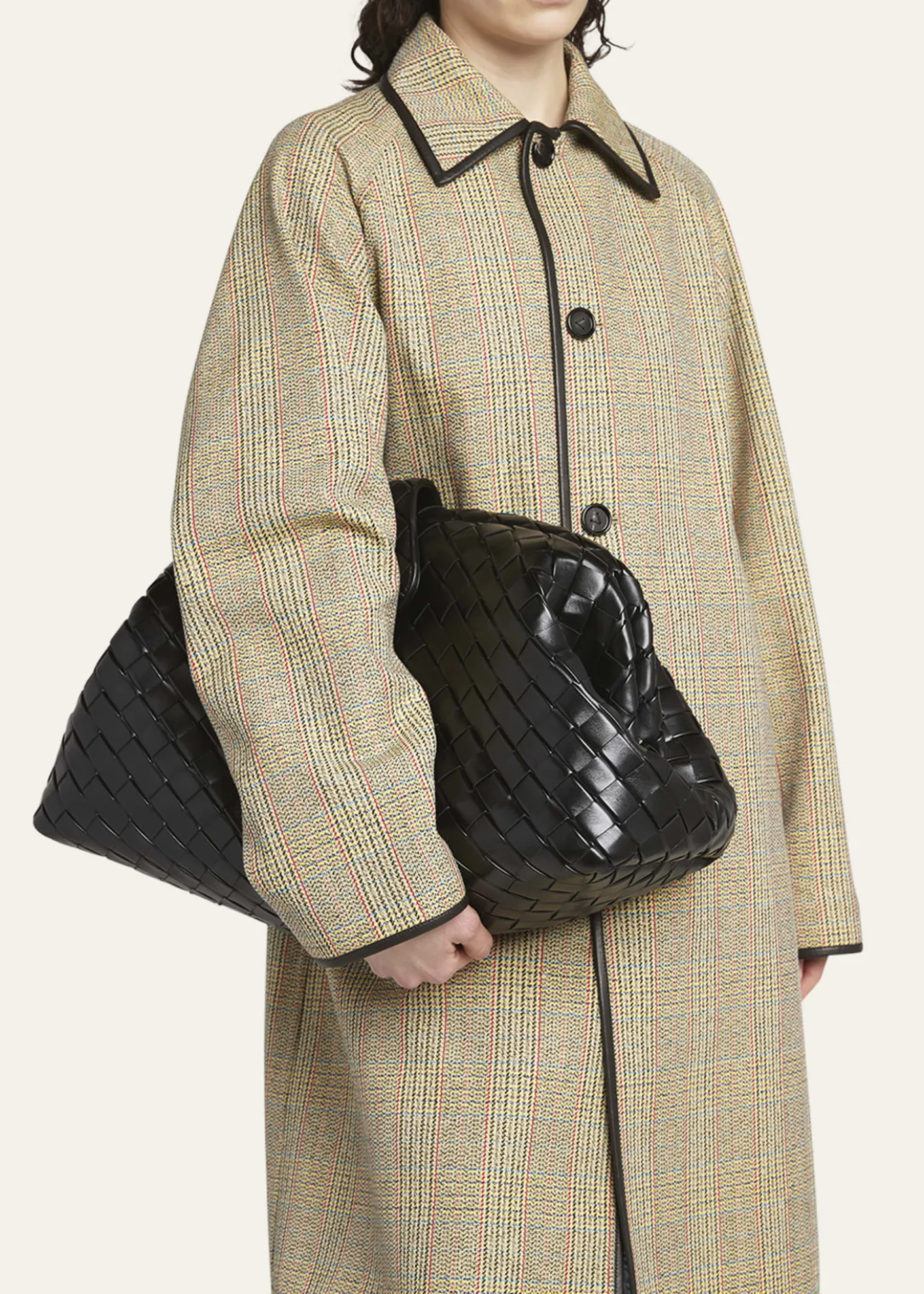 Bottega VenetaMaxi Lauren 1980 Leather Clutch Bag