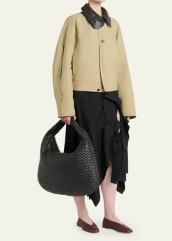 Bottega VenetaMaxi Veneta Leather Shoulder Bag