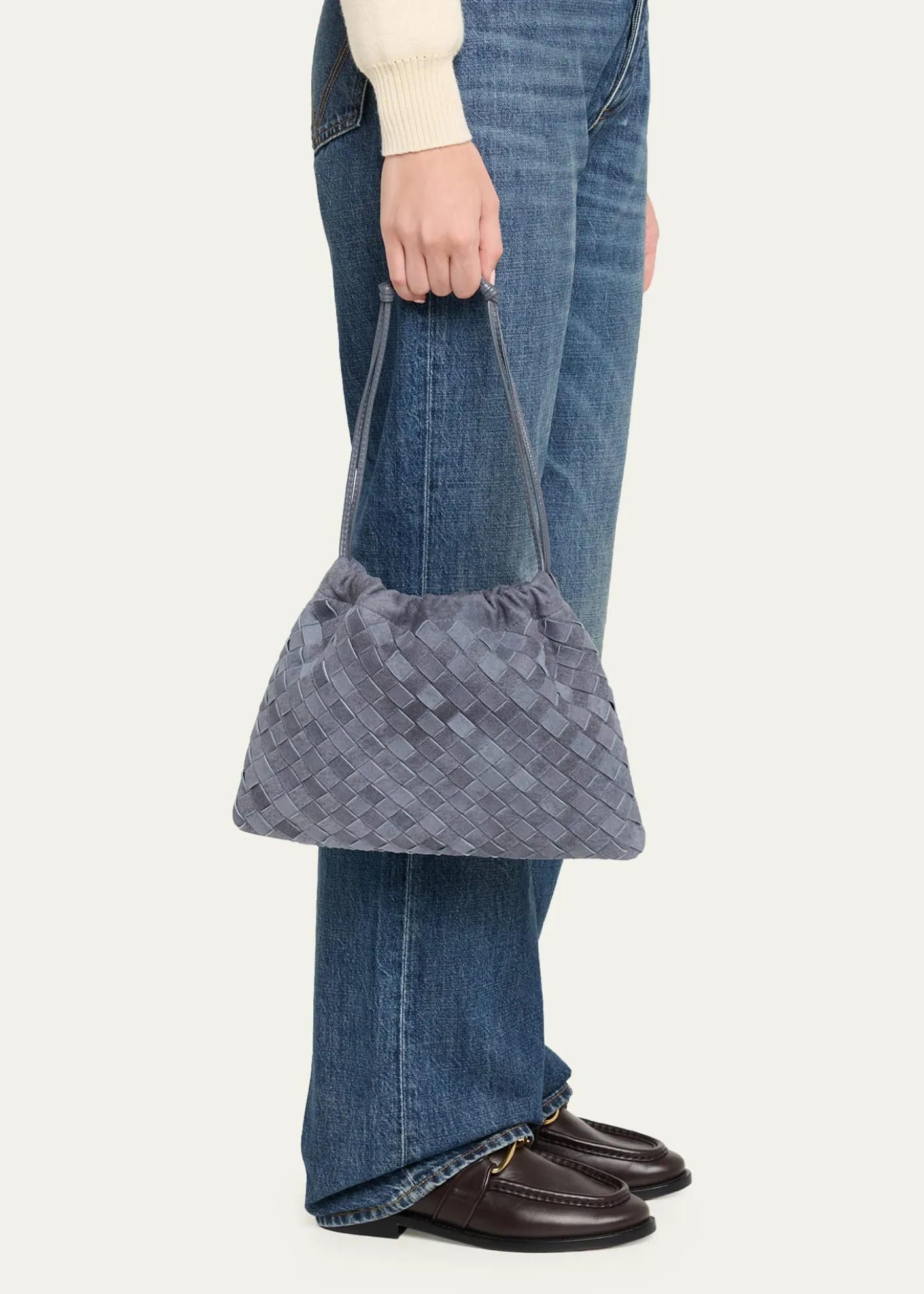 Bottega VenetaMedium Drawstring Suede Dustbag