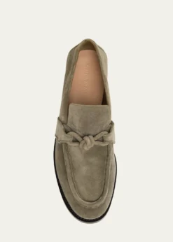 Bottega VenetaMen's Astaire Knot Suede Loafers