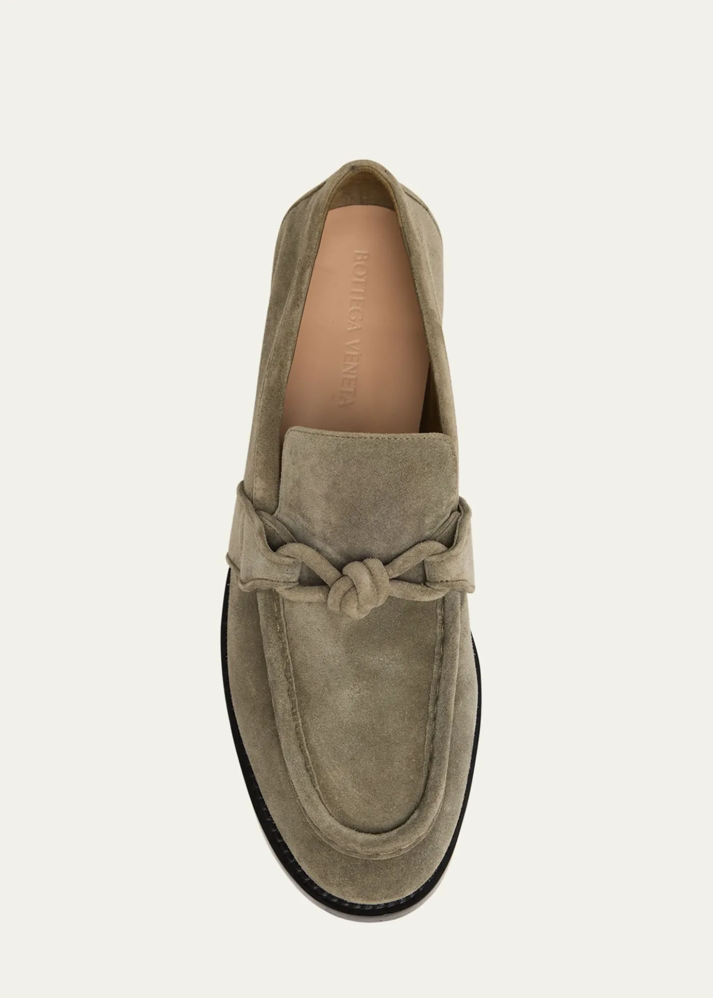 Bottega VenetaMen's Astaire Knot Suede Loafers