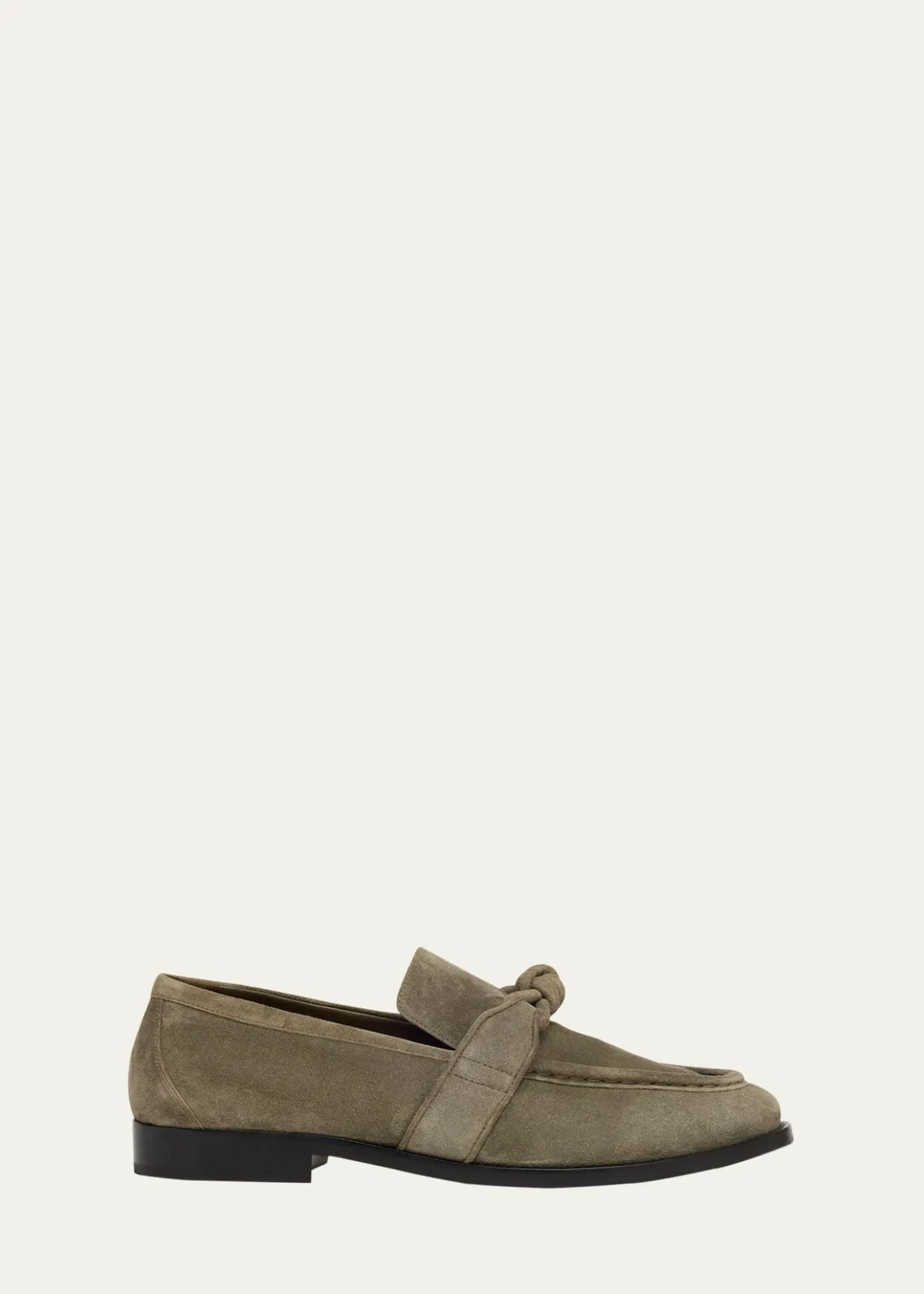 Bottega VenetaMen's Astaire Knot Suede Loafers