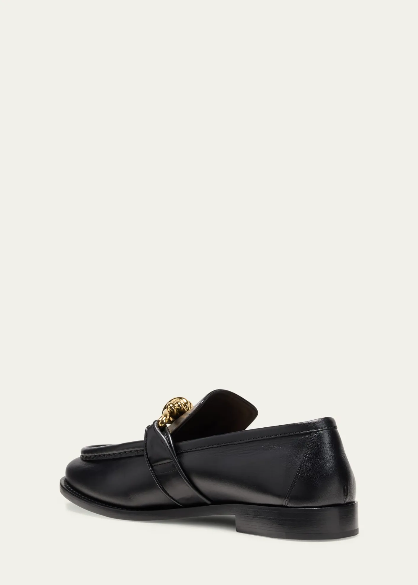 Bottega VenetaMen's Astaire Metallic Knot Napa Loafers