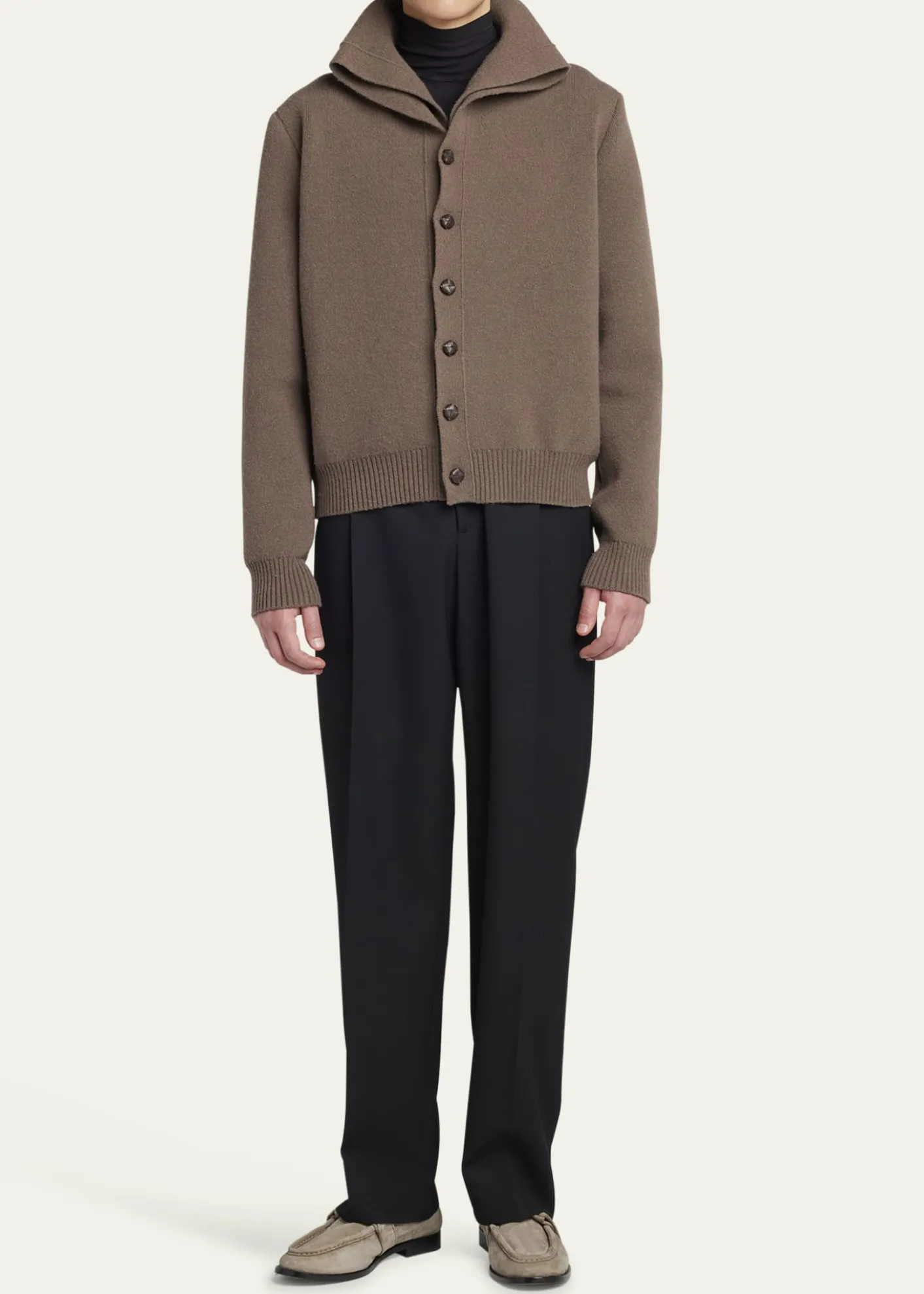 Bottega VenetaMen's Astaire Suede Knot Loafers