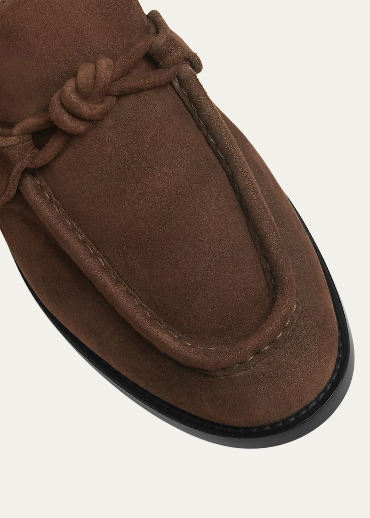 Bottega VenetaMen's Astaire Suede Knot Loafers