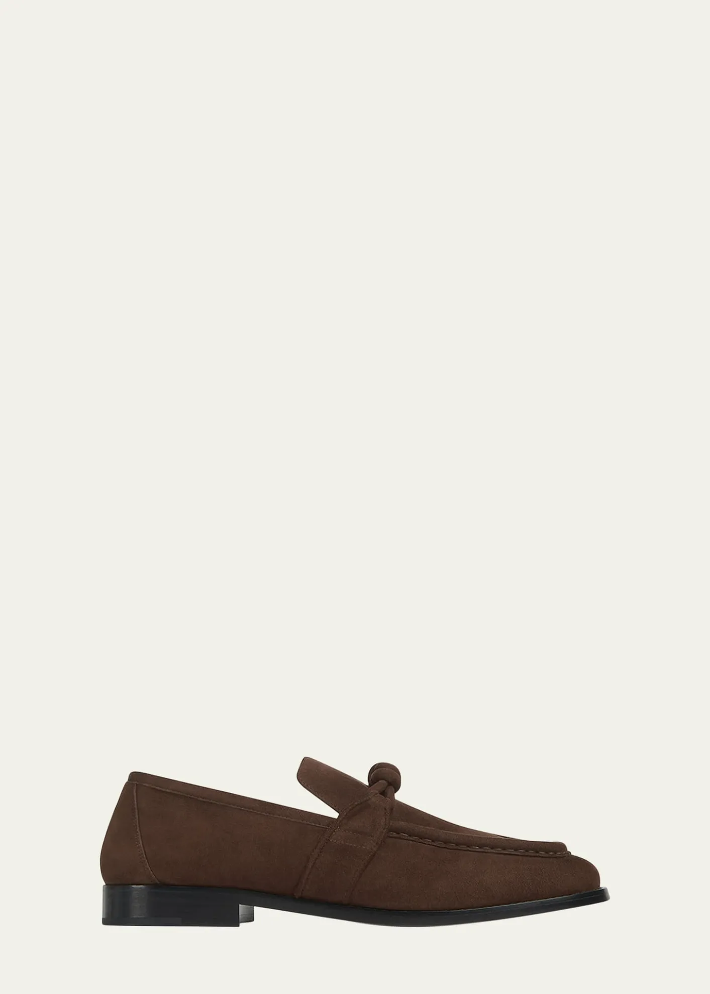 Bottega VenetaMen's Astaire Suede Knot Loafers