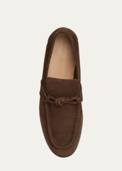 Bottega VenetaMen's Astaire Suede Knot Loafers