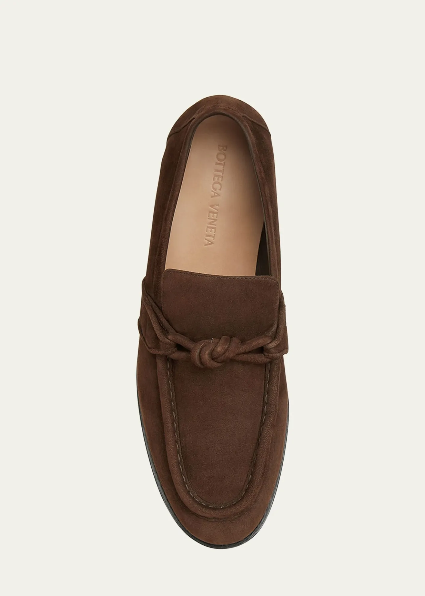 Bottega VenetaMen's Astaire Suede Knot Loafers