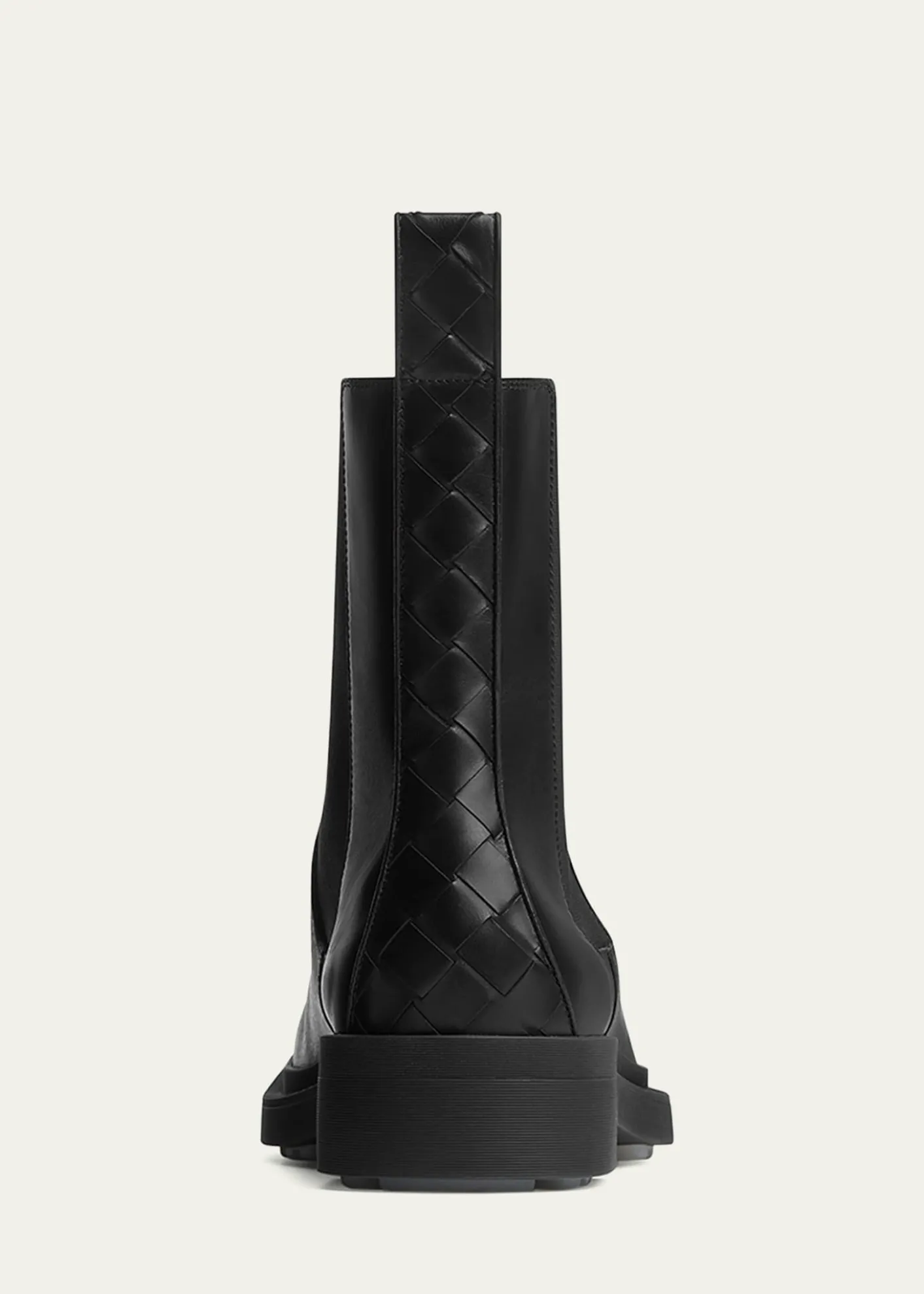 Bottega VenetaMen's Ben Smooth & Intrecciato Leather Chelsea Boots