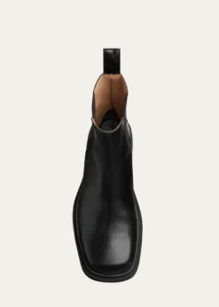Bottega VenetaMen's Ben Smooth & Intrecciato Leather Chelsea Boots