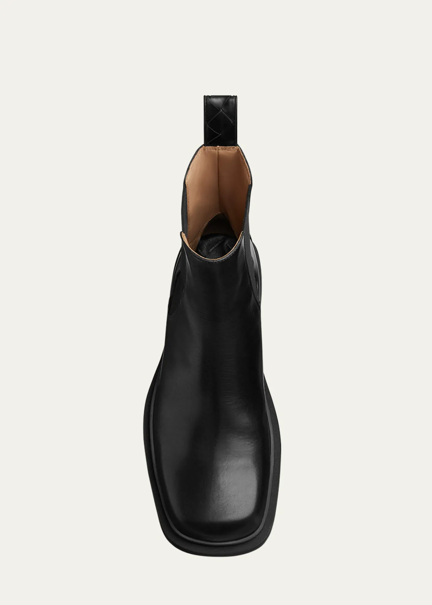 Bottega VenetaMen's Ben Smooth & Intrecciato Leather Chelsea Boots