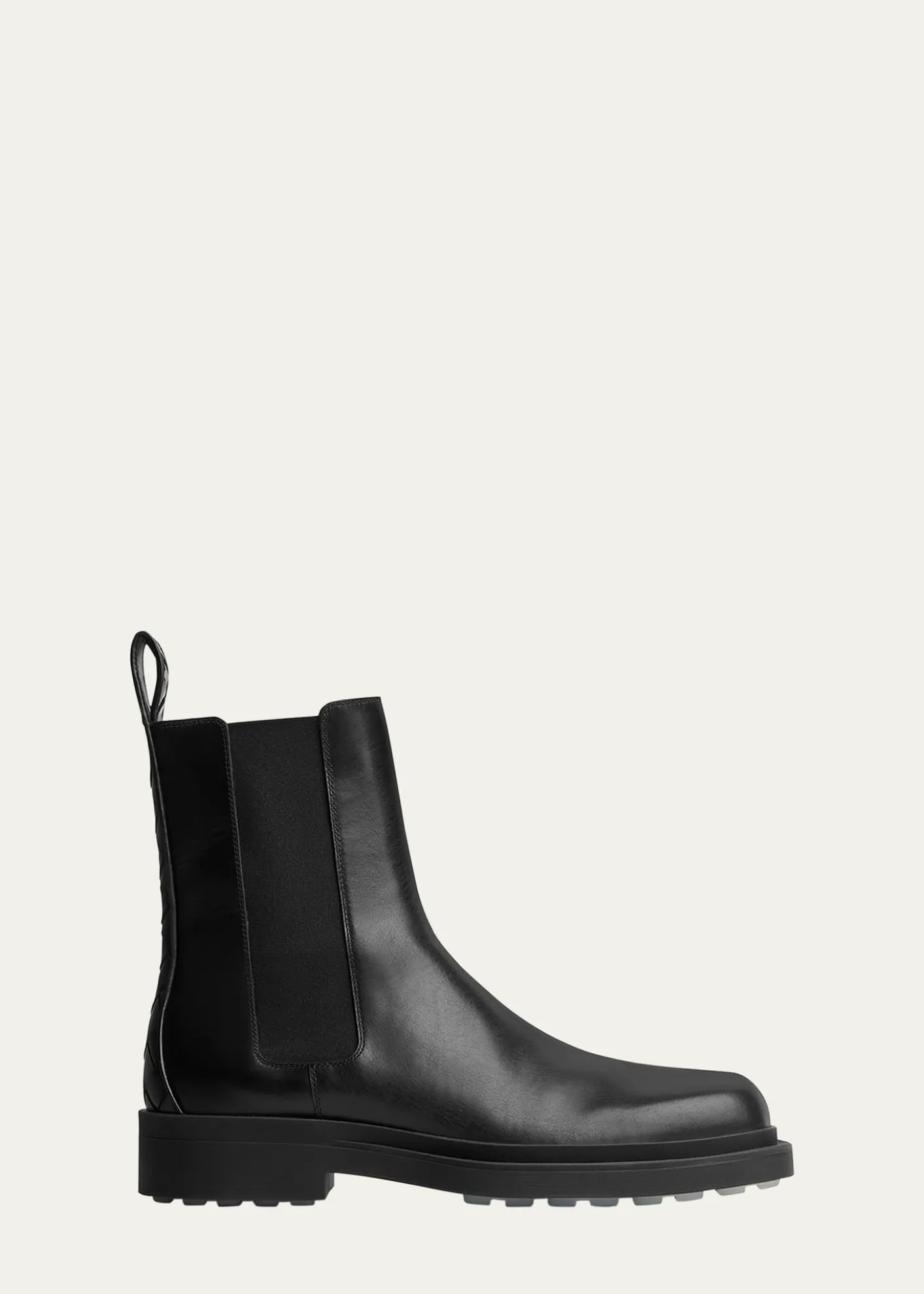 Bottega VenetaMen's Ben Smooth & Intrecciato Leather Chelsea Boots