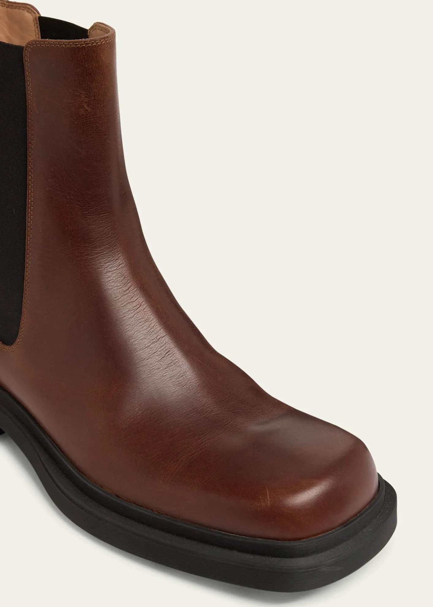 Bottega VenetaMen's Ben Smooth & Intrecciato Leather Chelsea Boots