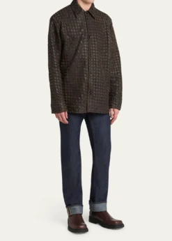 Bottega VenetaMen's Ben Smooth & Intrecciato Leather Chelsea Boots