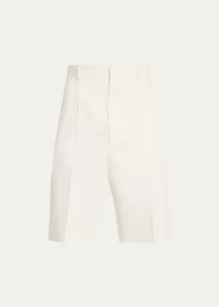 Bottega VenetaMen's Cotton and Silk-Blend Chino Shorts