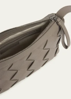 Bottega VenetaMen's Diago Zip Intreccio Taurillon Messenger Bag