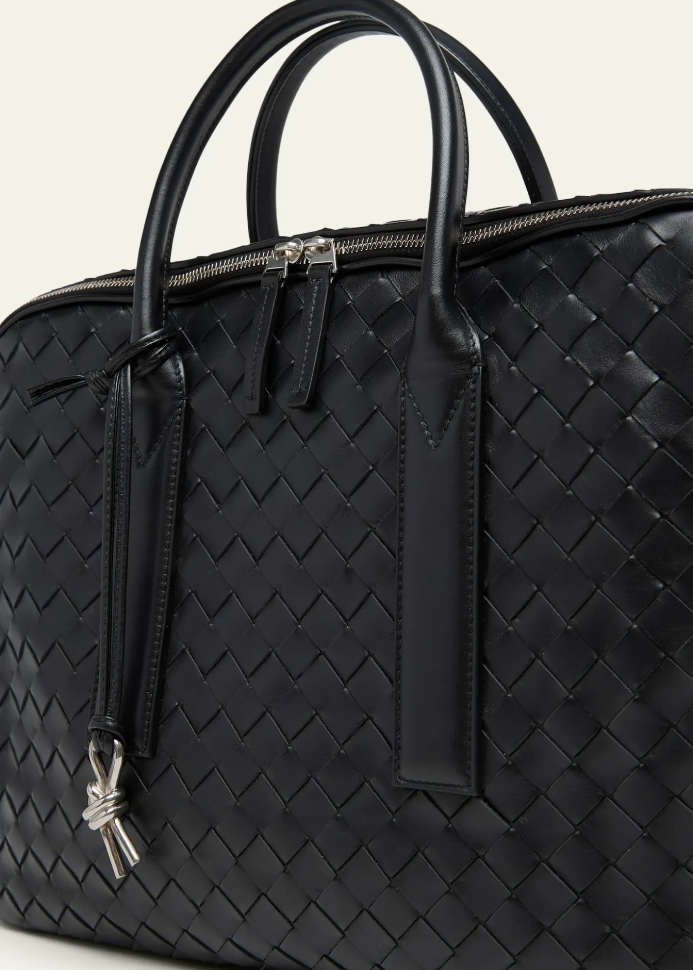 Bottega VenetaMen's Getaway Intrecciato Large Briefcase
