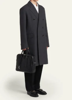 Bottega VenetaMen's Getaway Intrecciato Large Briefcase