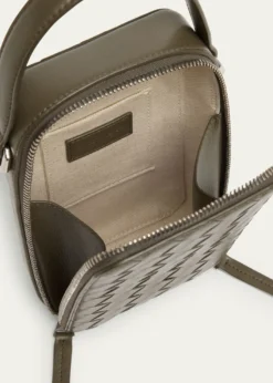 Bottega VenetaMen's Getaway Leather Crossbody Phone Pouch