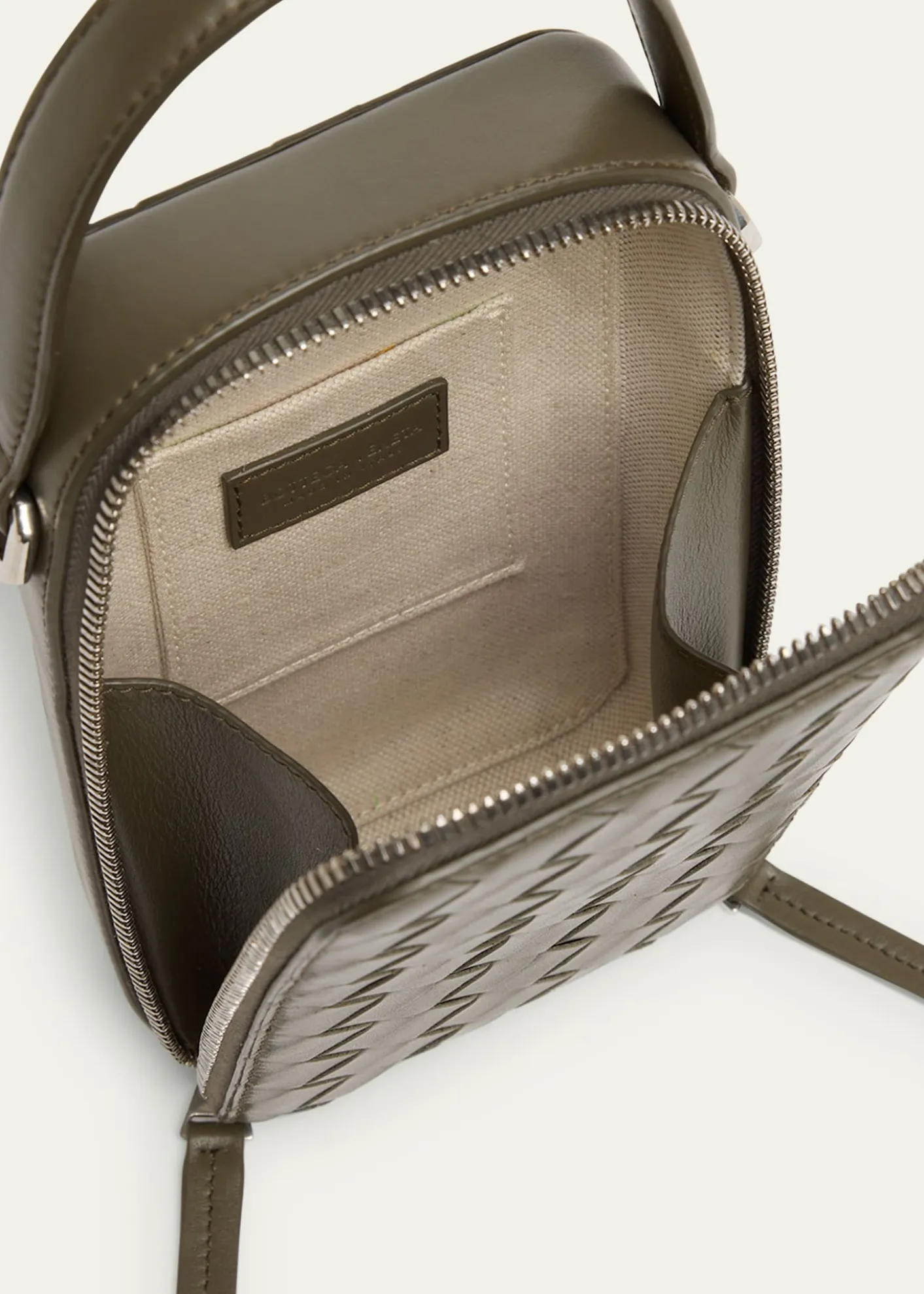 Bottega VenetaMen's Getaway Leather Crossbody Phone Pouch