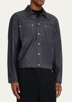 Bottega VenetaMen's Indigo Denim Jacket